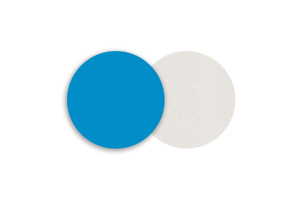 Motiv Untersetzer Uni cyan Kreis Ø 60 mm