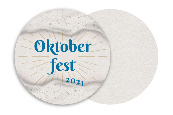 Motiv Bierdeckel Oktoberfest Kreis Ø 107 mm
