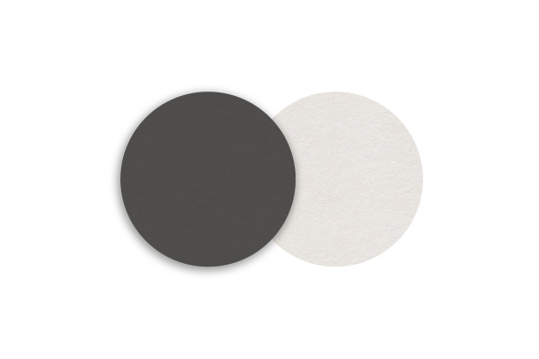 Motiv Untersetzer Uni grau Kreis Ø 60 mm
